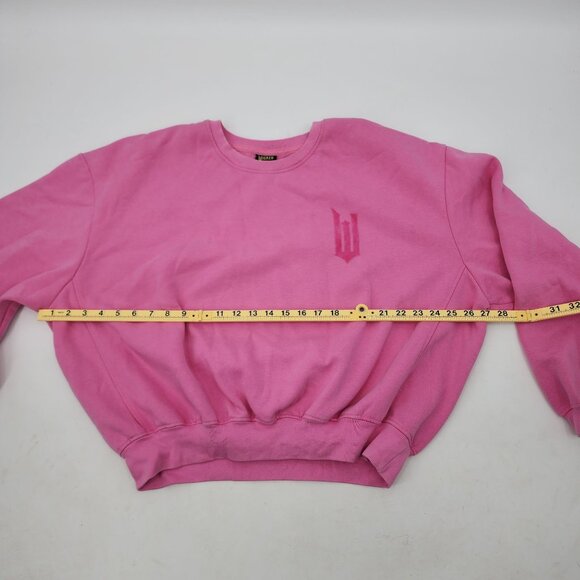 Wicked X  Large Target Paul Tazewell Defy Gravity Crew Fleece Sweatshirt Pink - Picture 6 of 7